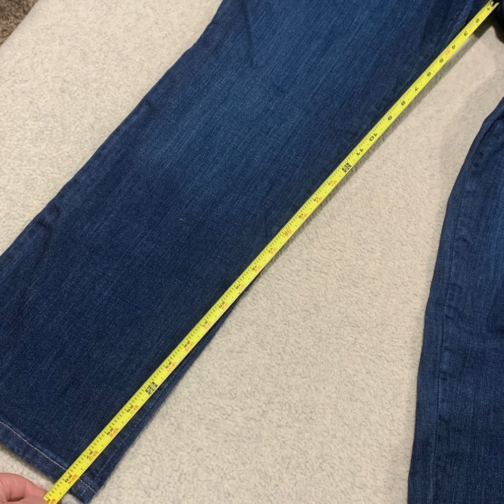 Lee Women's RELAXED FIT, straight leg, Dark Blue Jeans, size 12 short - Picture 7 of 12